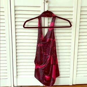 Halter top pink and black